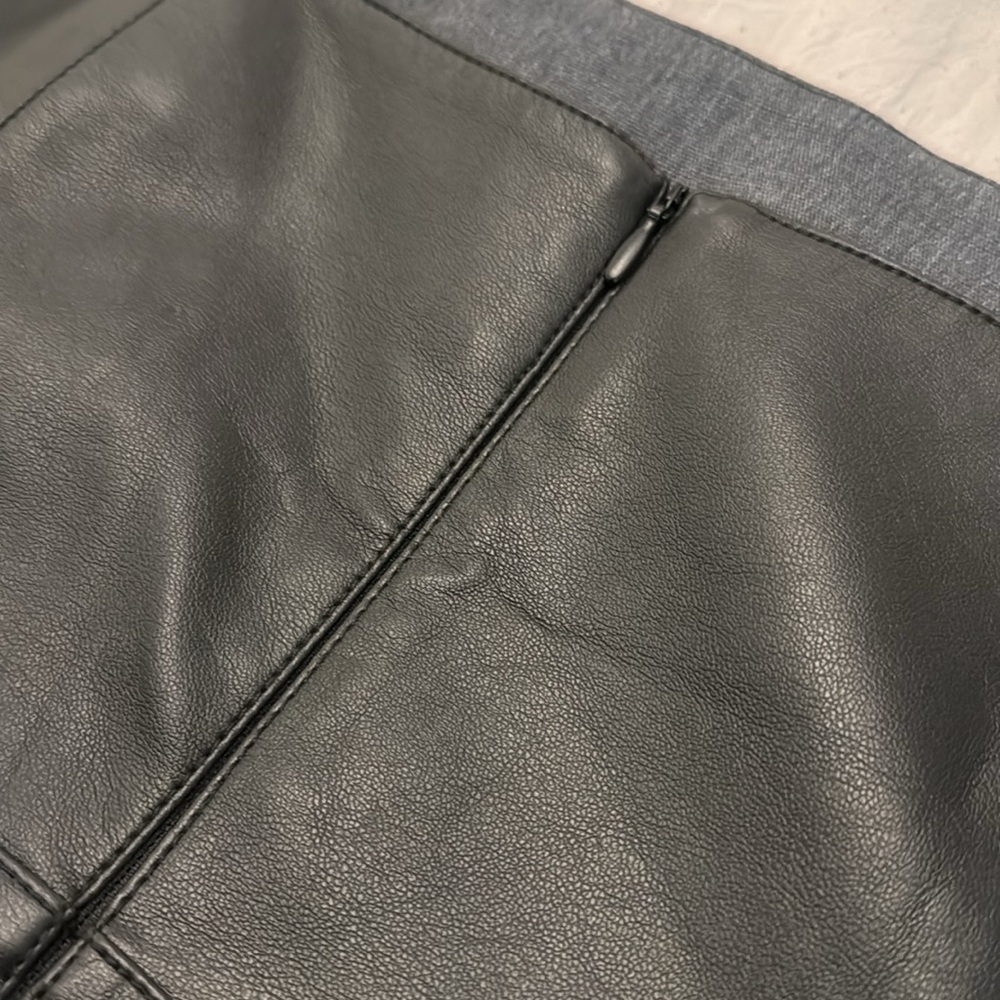 ASOS Square Neck Faux Leather Dress - Picture 9 of 9
